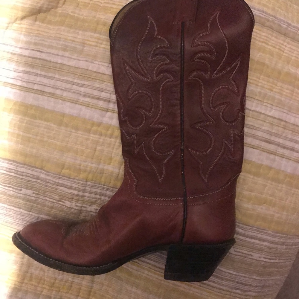 7.5 Hondo Red Cowboy Boots
